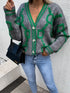 'Kalina' Lettered Oversized Cardigan - Celes Fashion